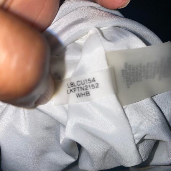 Karl Lagerfeld Paris White Fringe-Trimmed Tweed Zip Up Jacket Size Small - Picture 12 of 12